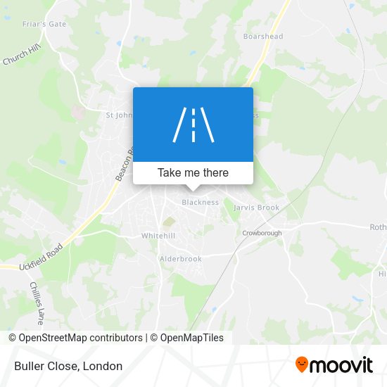 Buller Close map