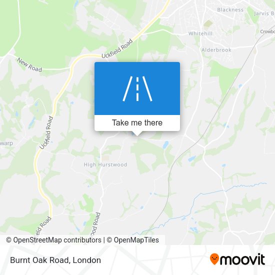Burnt Oak Road map