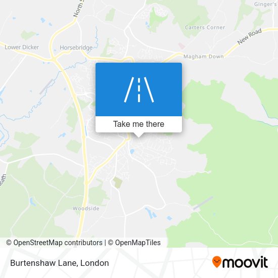 Burtenshaw Lane map