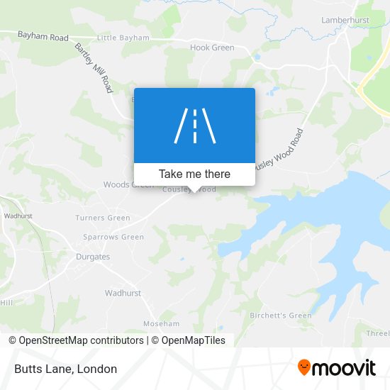 Butts Lane map