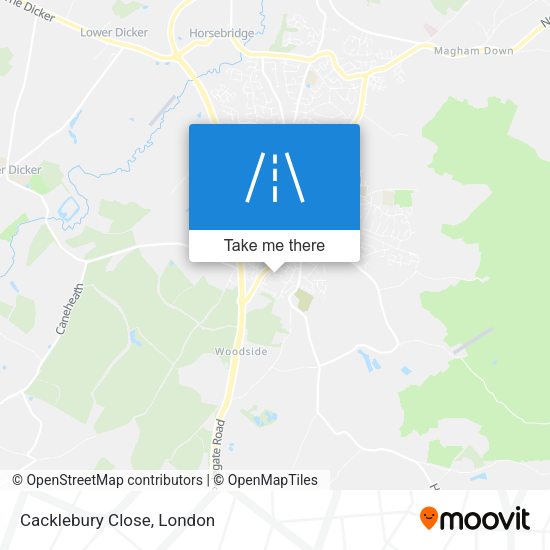 Cacklebury Close map