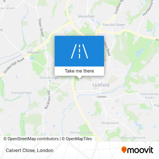 Calvert Close map