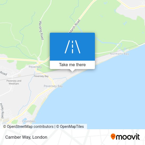 Camber Way map