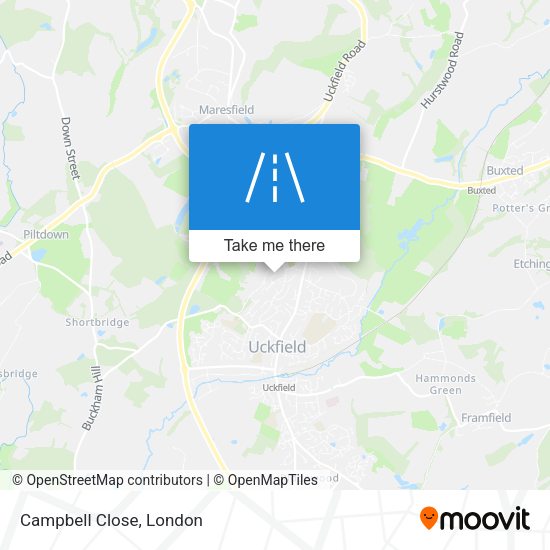Campbell Close map