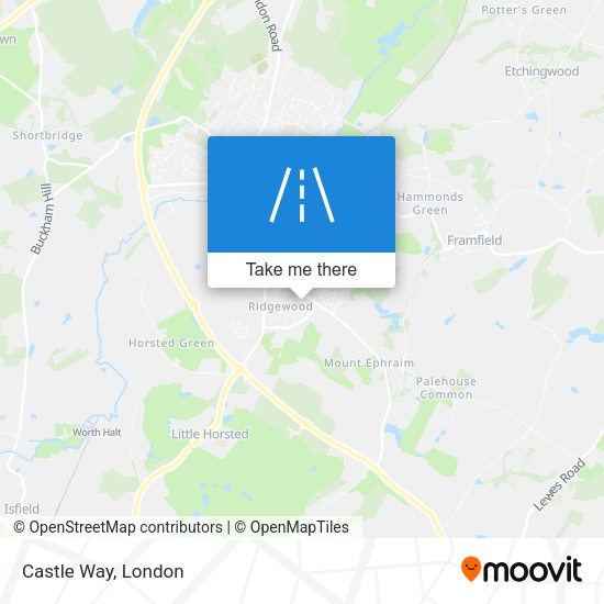 Castle Way map