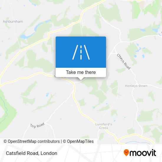Catsfield Road map