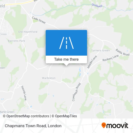 Chapmans Town Road map