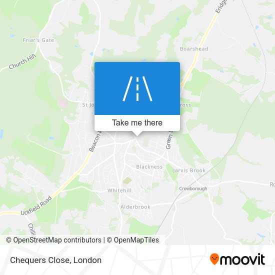Chequers Close map