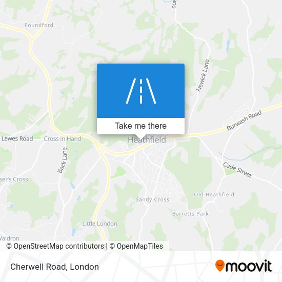 Cherwell Road map