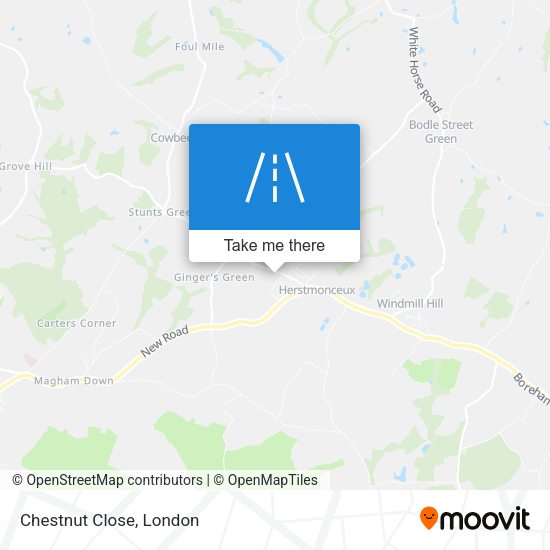 Chestnut Close map