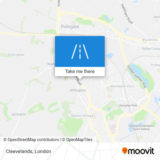 Cleevelands map