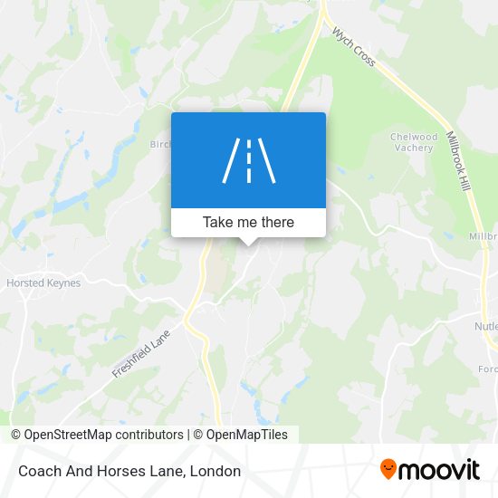 Coach And Horses Lane map