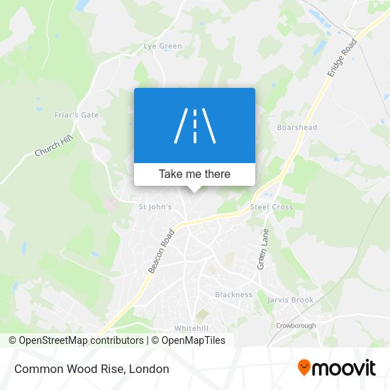 Common Wood Rise map