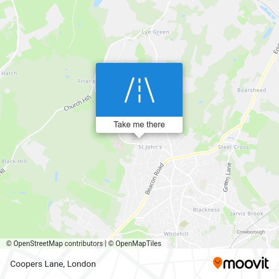 Coopers Lane map