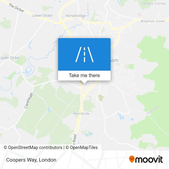 Coopers Way map