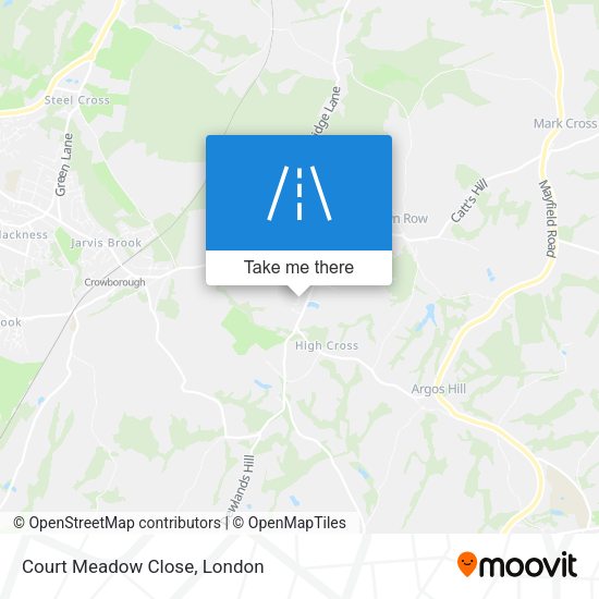 Court Meadow Close map
