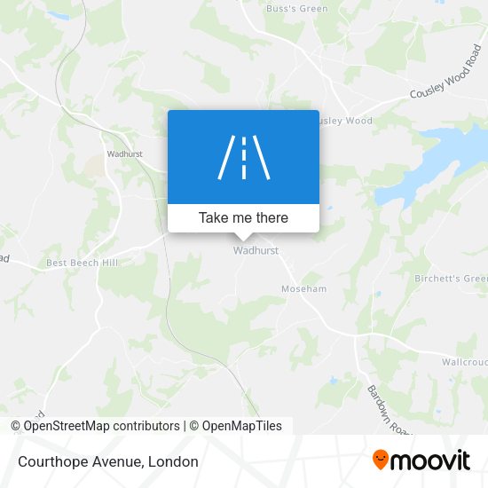 Courthope Avenue map