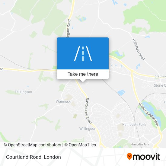 Courtland Road map