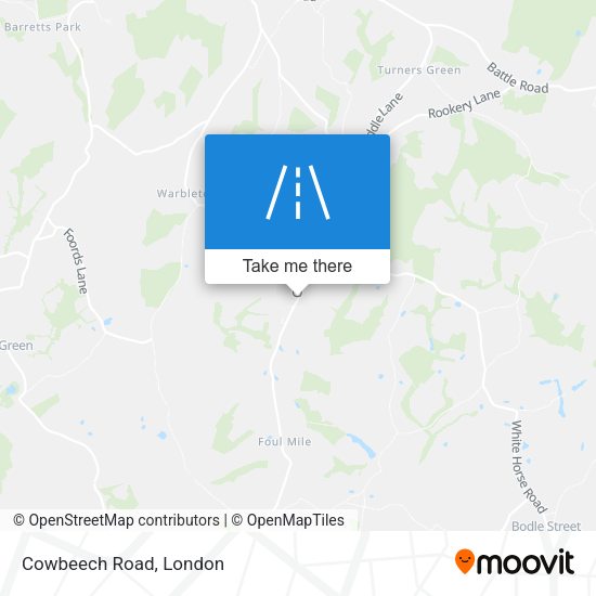 Cowbeech Road map