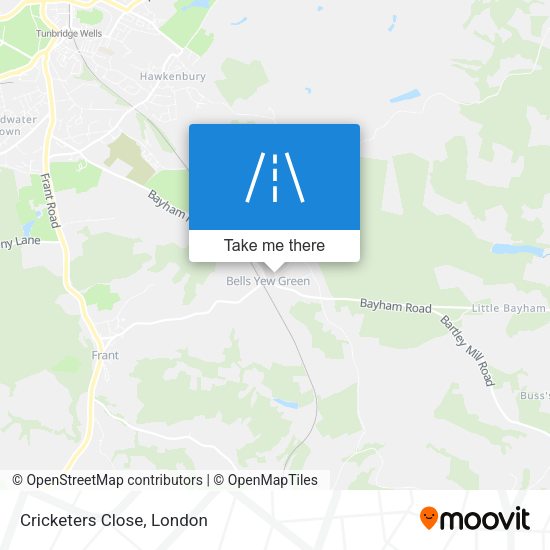 Cricketers Close map