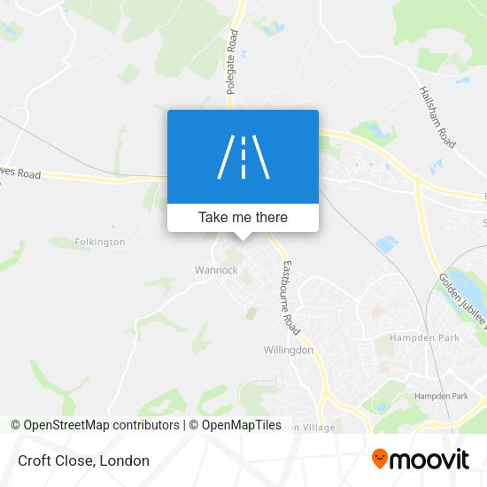 Croft Close map
