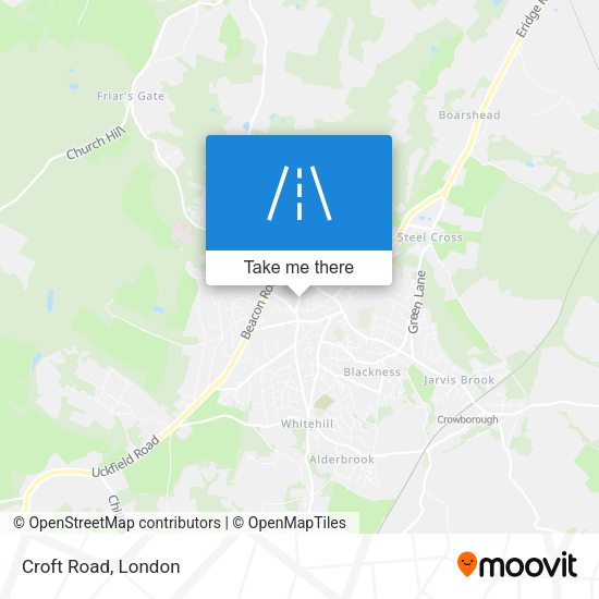 Croft Road map