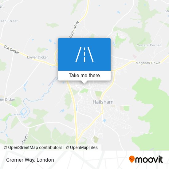 Cromer Way map