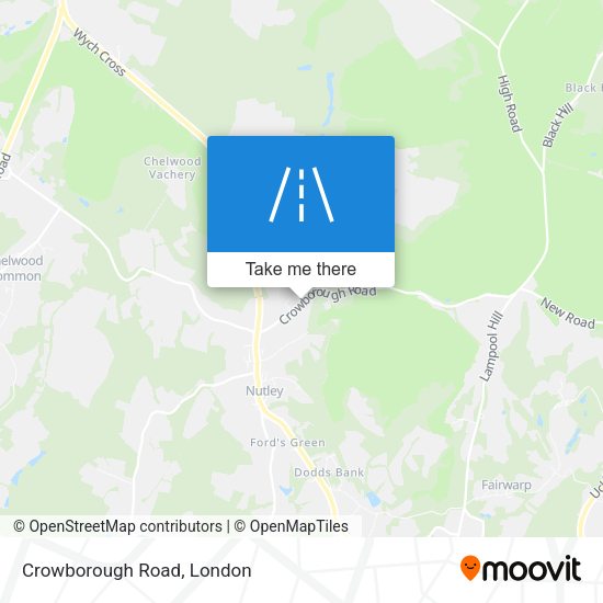 Crowborough Road map