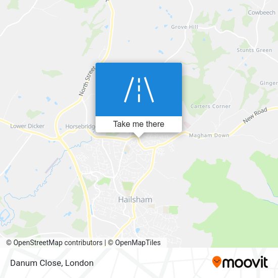 Danum Close map