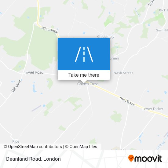 Deanland Road map