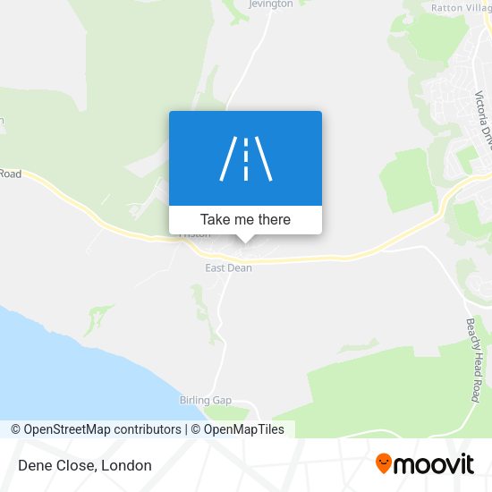 Dene Close map
