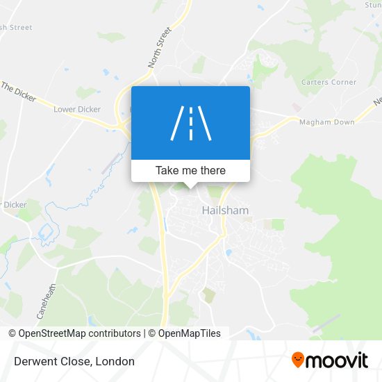 Derwent Close map