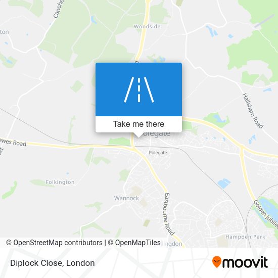 Diplock Close map