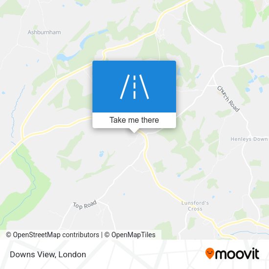 Downs View map
