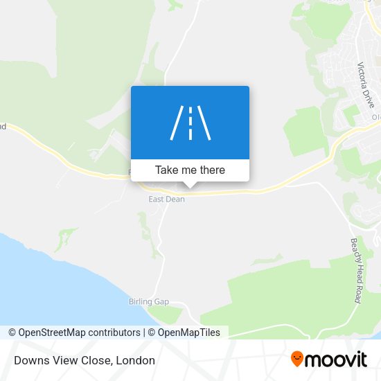 Downs View Close map