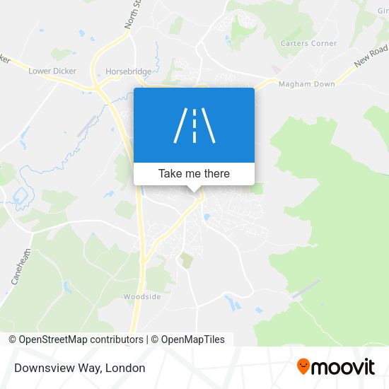 Downsview Way map