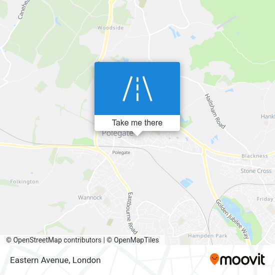 Eastern Avenue map