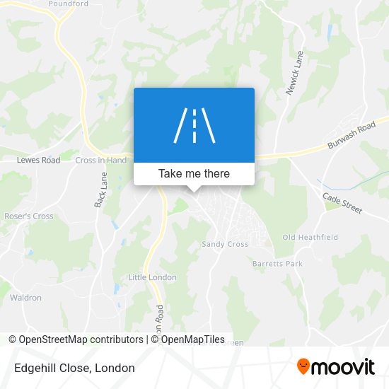 Edgehill Close map