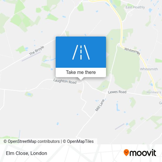 Elm Close map