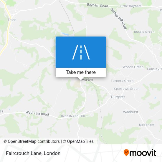 Faircrouch Lane map