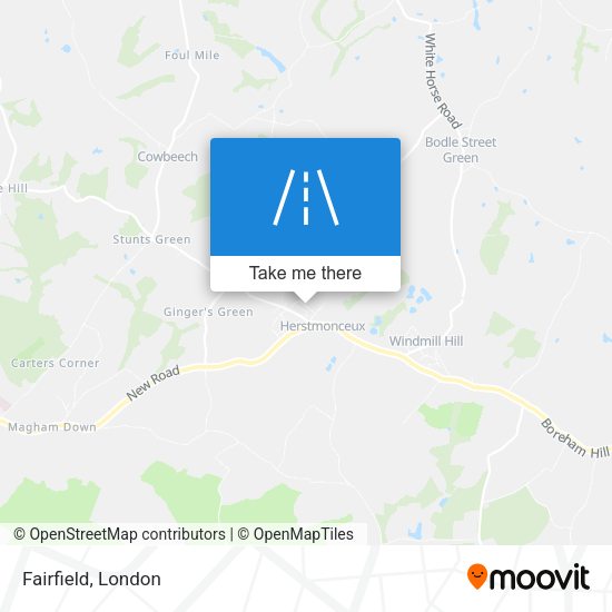 Fairfield map