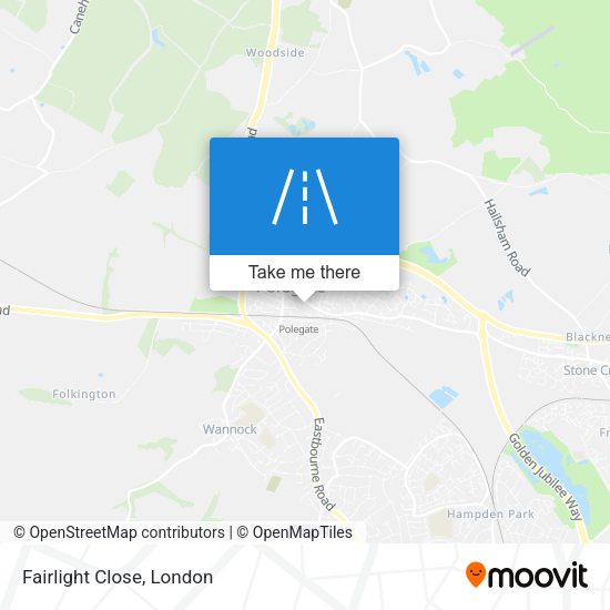 Fairlight Close map
