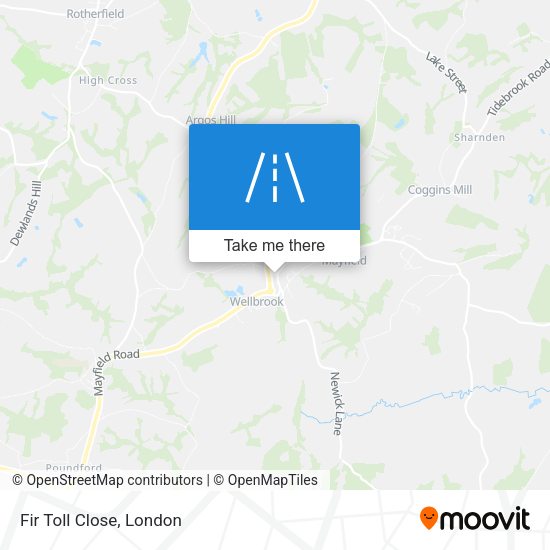 Fir Toll Close map