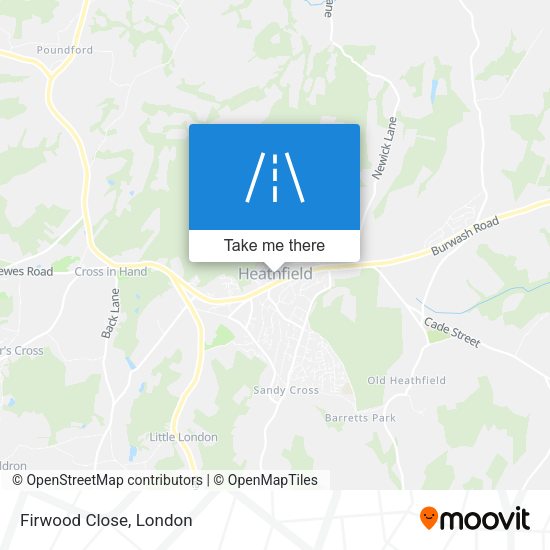 Firwood Close map