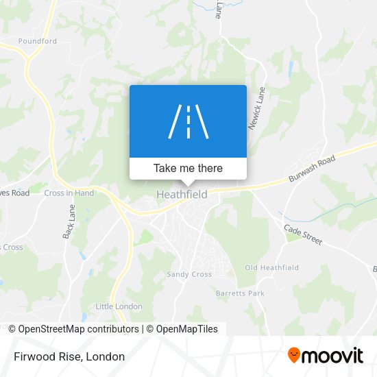 Firwood Rise map