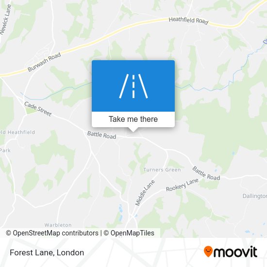 Forest Lane map