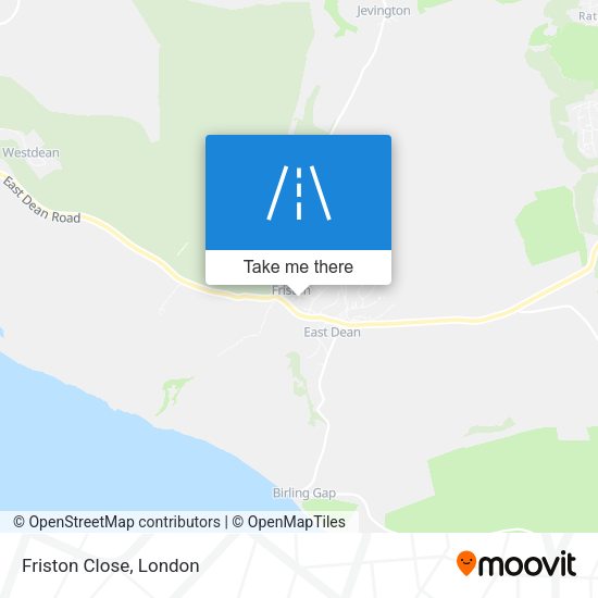 Friston Close map