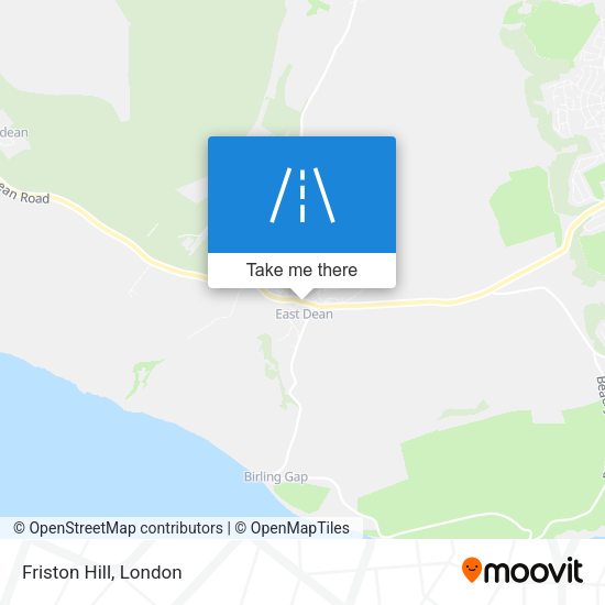 Friston Hill map