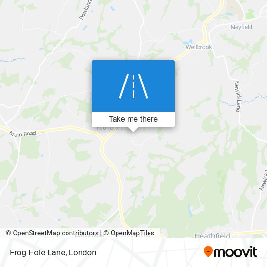 Frog Hole Lane map