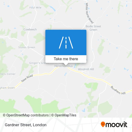 Gardner Street map
